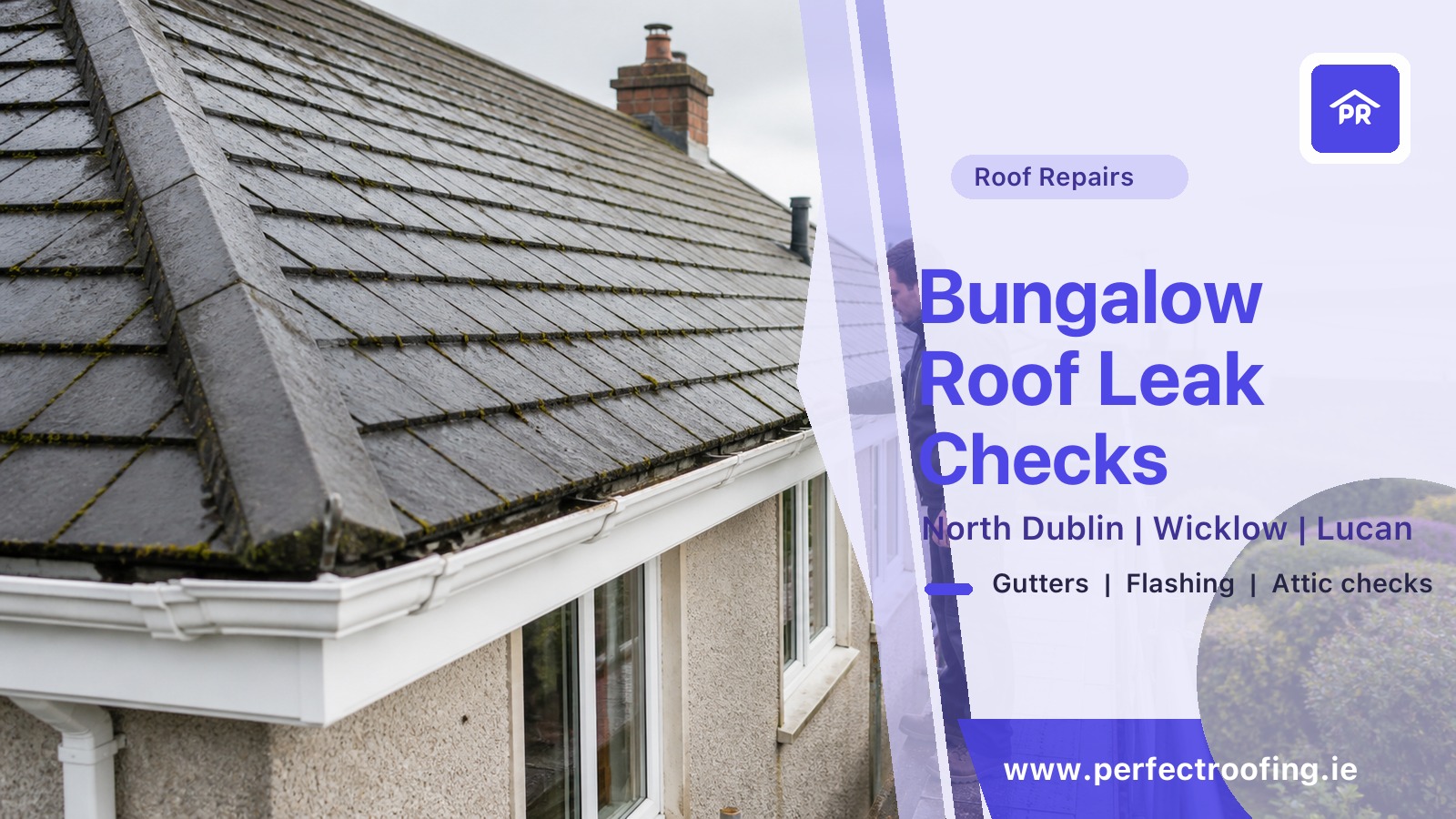 Bungalow Roof Leak Checks for North Dublin and Wicklow Homes