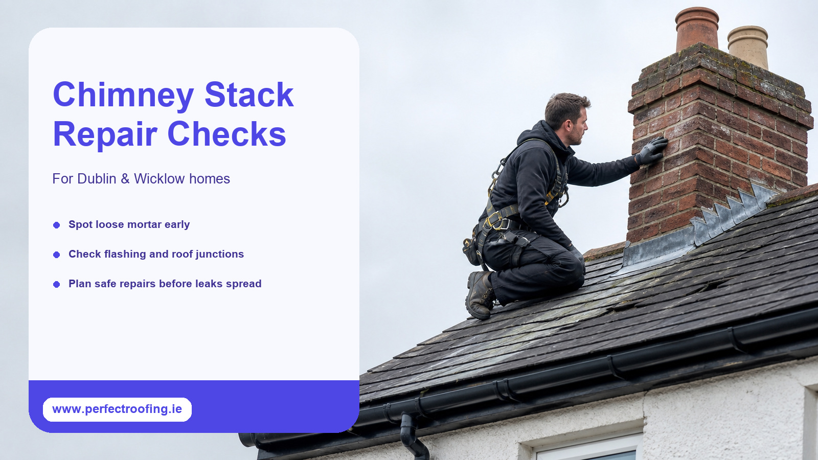 Chimney Stack Repointing and Roof Repair Checks for Dublin and Wicklow Homes